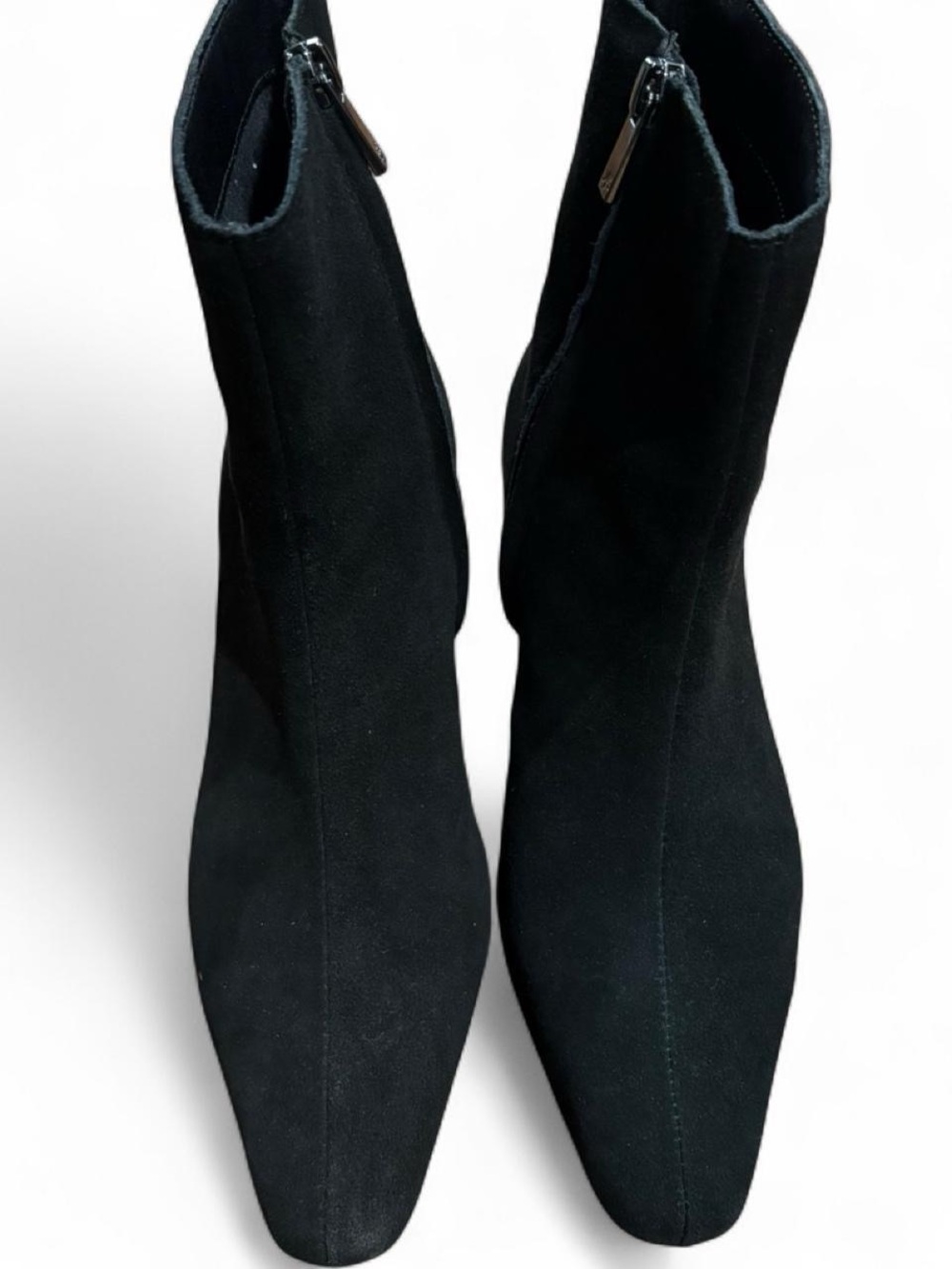 Splendid Black Women's Ankle Boots - Classic Suede Zip Bootie